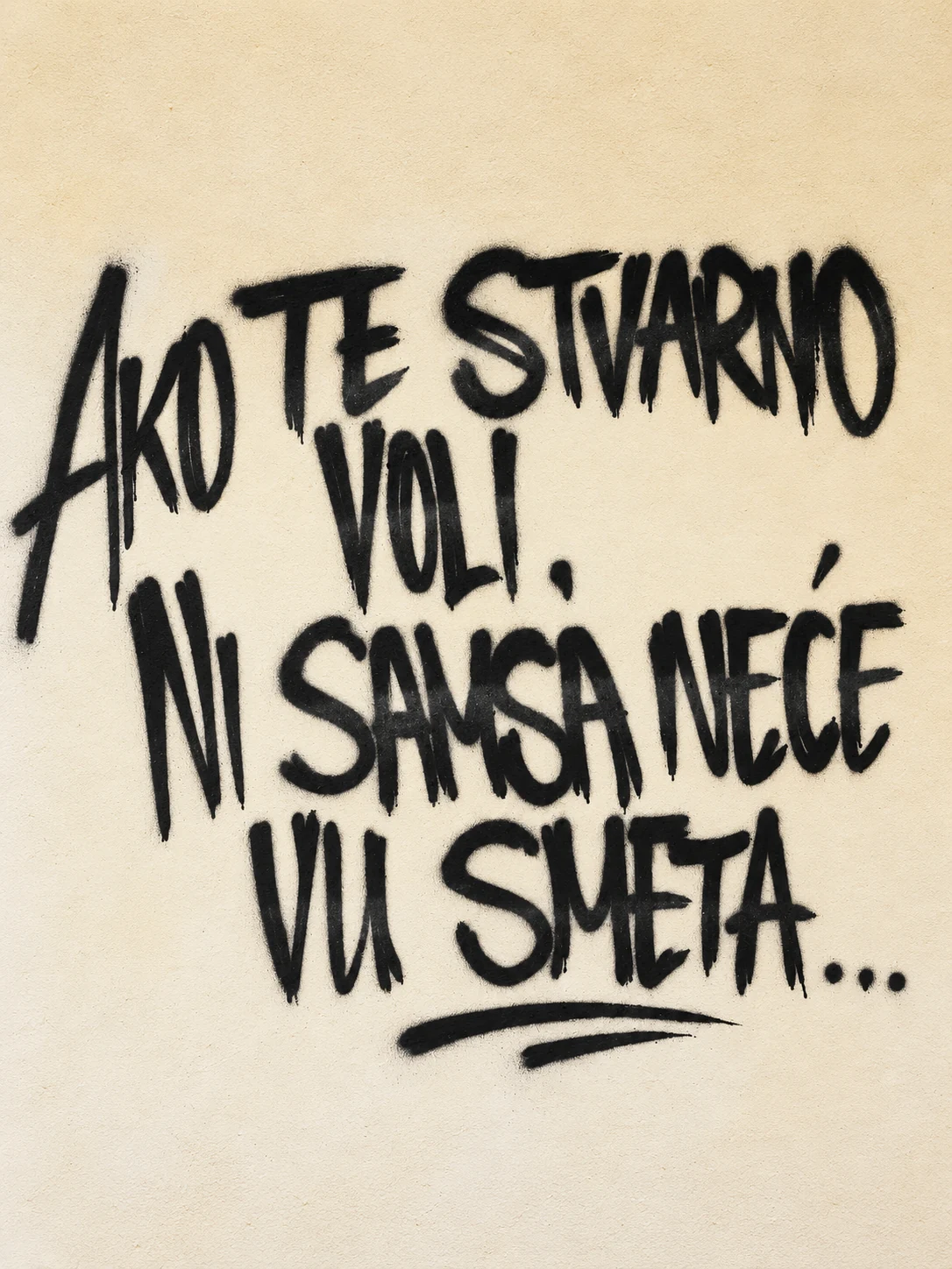 Ako te stvarno voli, ni samsa neće vu smeta